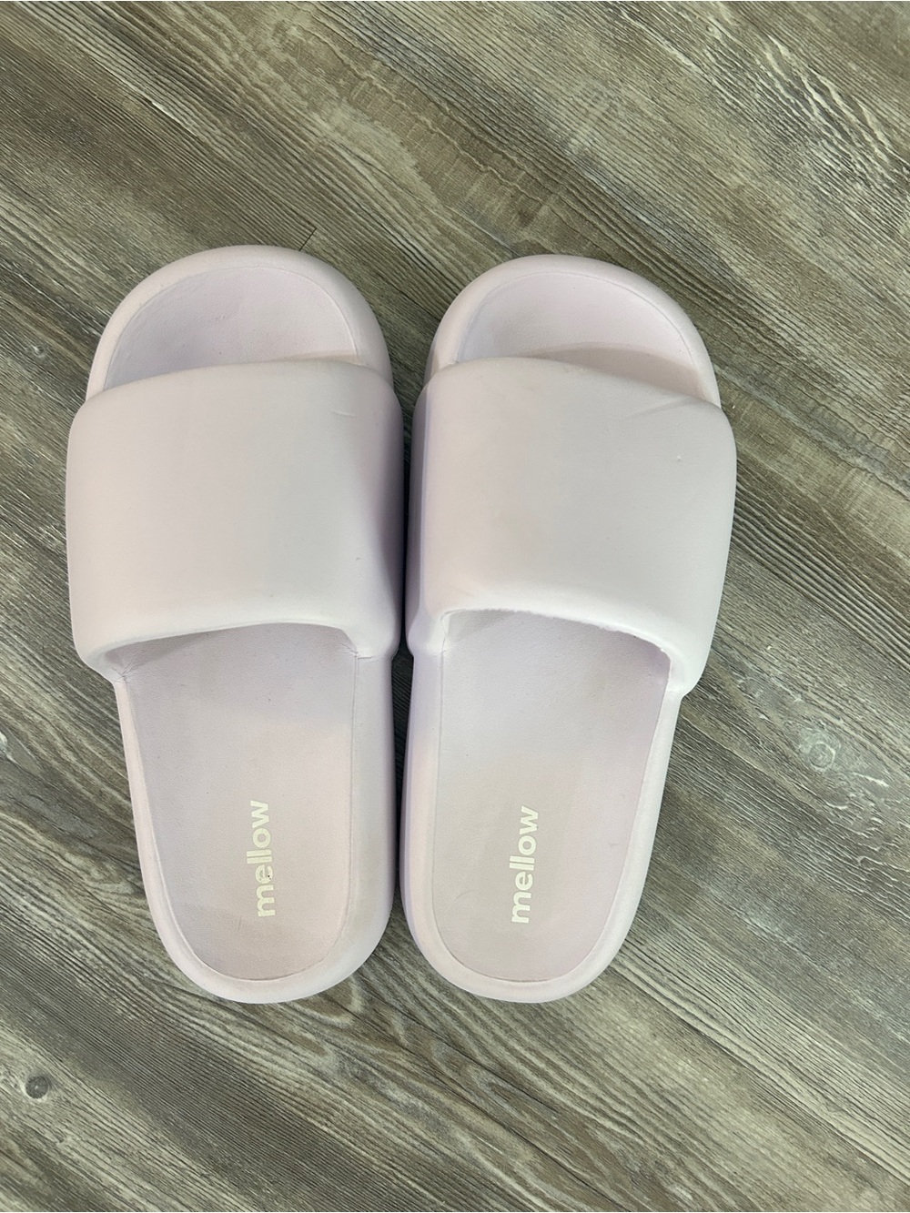 Mellow Pastel Lilac Slide Sandals for Women